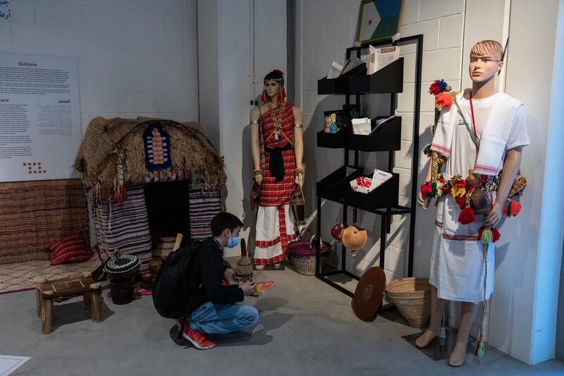 Visitors at Djibouti's pavilion. Photo: Expo 2020 Dubai