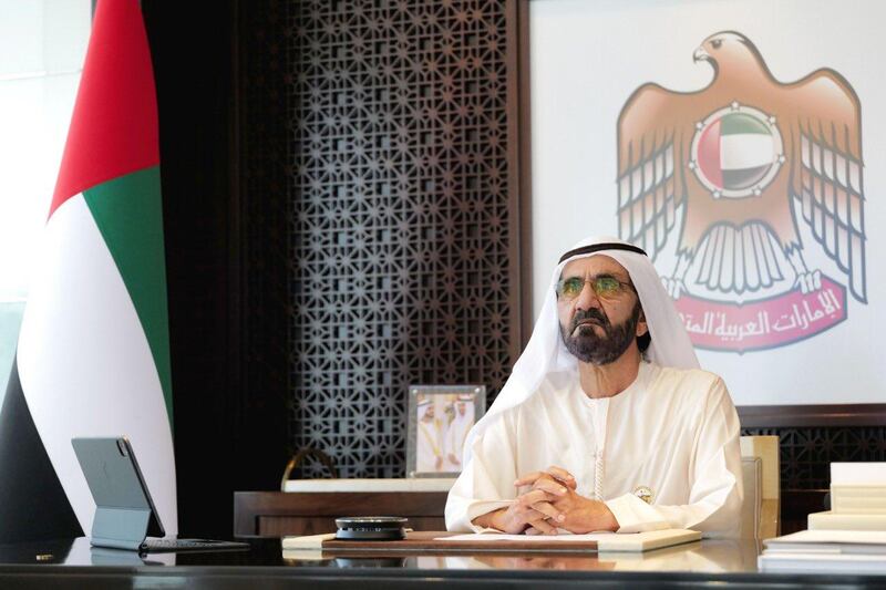 Sheikh Mohammed bin Rashid hailed the country's strong result. Courtesy: Dubai Media Office