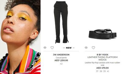 Womenswear pieces on the new Hi_GuyZ! site. Courtesy Yoox