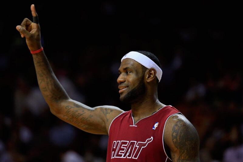 LeBron James had 24 points for Miami on Wednesday night. Chris Trotman / Getty Images / AFP