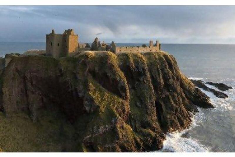 The Dunnottar Castle in Aberdeen.