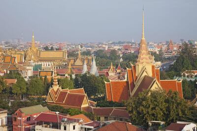 JAGXT6 Cambodia,Phnom Penh,town overview. mauritius images GmbH / Alamy Stock Photo