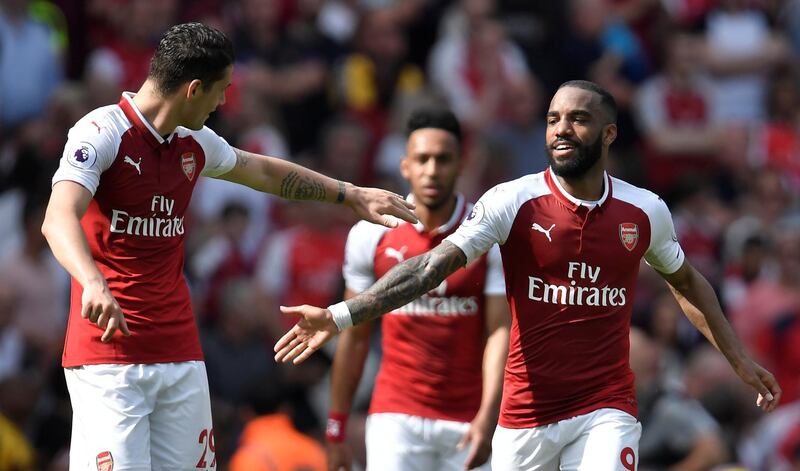 Striker: Alexandre Lacazette (Arsenal) – The Frenchman delivered a late brace against West Ham to give him his first double in the Premier League since September. Toby Melville / Reuters