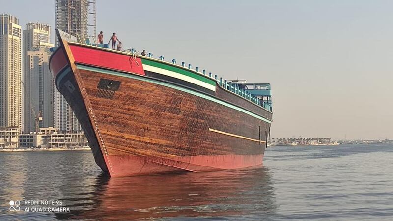 Named ‘Obaid’, in reference to Obaid Jumaa bin Majid Al Falasi, an Emirati shipbuilder who began an apprenticeship at the age of nine in the mid-1940s, the Largest wooden Arabic dhow in the world was verified by Guinness World Records today (28 October 2020) in Dubai, United Arab Emirates. Courtesy Guinness World Records