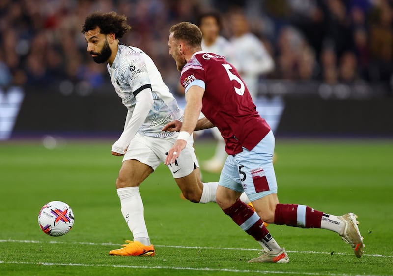 Mohamed Salah - 7. Constantly looked to challenge his marker and was involved in a number of promising attacks from playing quickly in tight spaces. Produced an excellent cross in the first half that Diogo Jota was unlucky not to convert. Reuters