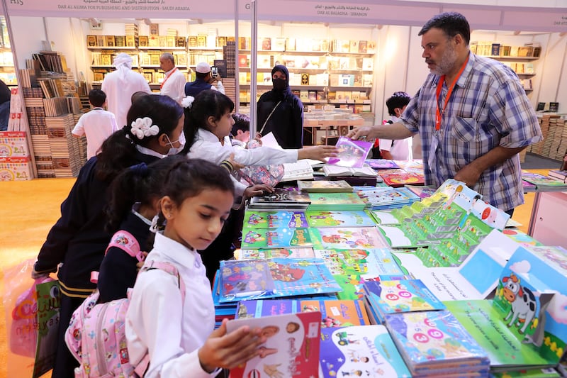 The first day of the Sharjah International Book Fair, at Expo Centre. Pawan Singh / The National   