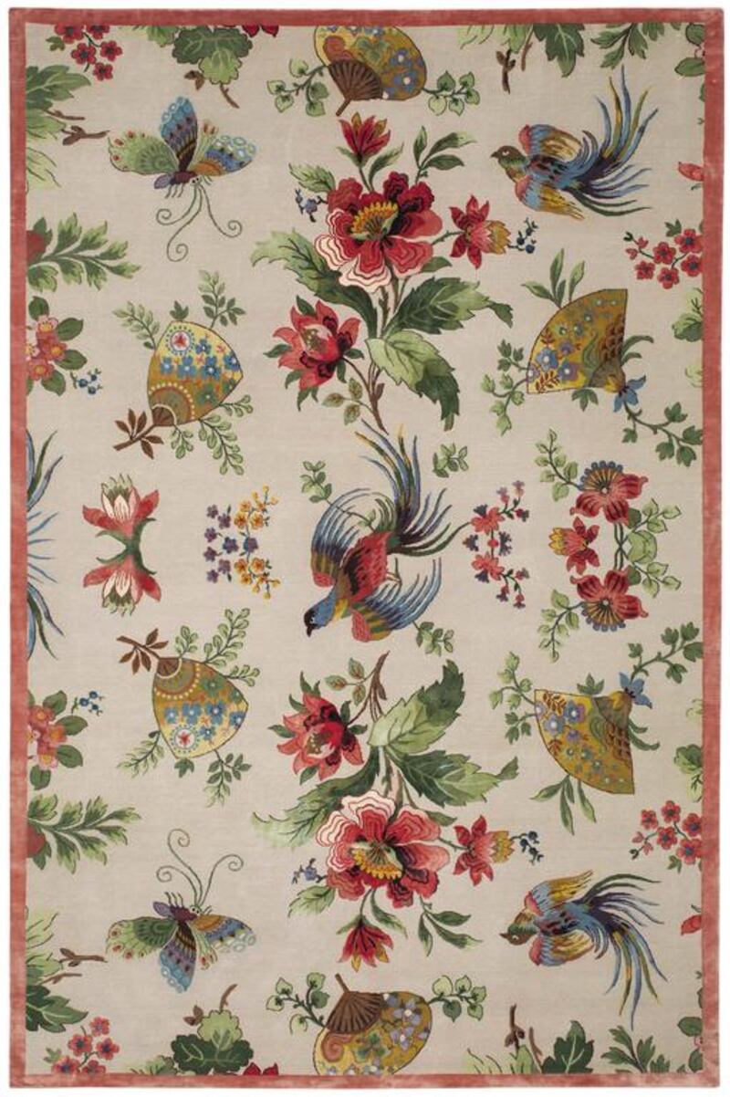Oriental Birds carpet by Paul Smith. Courtesy: The Rug Company