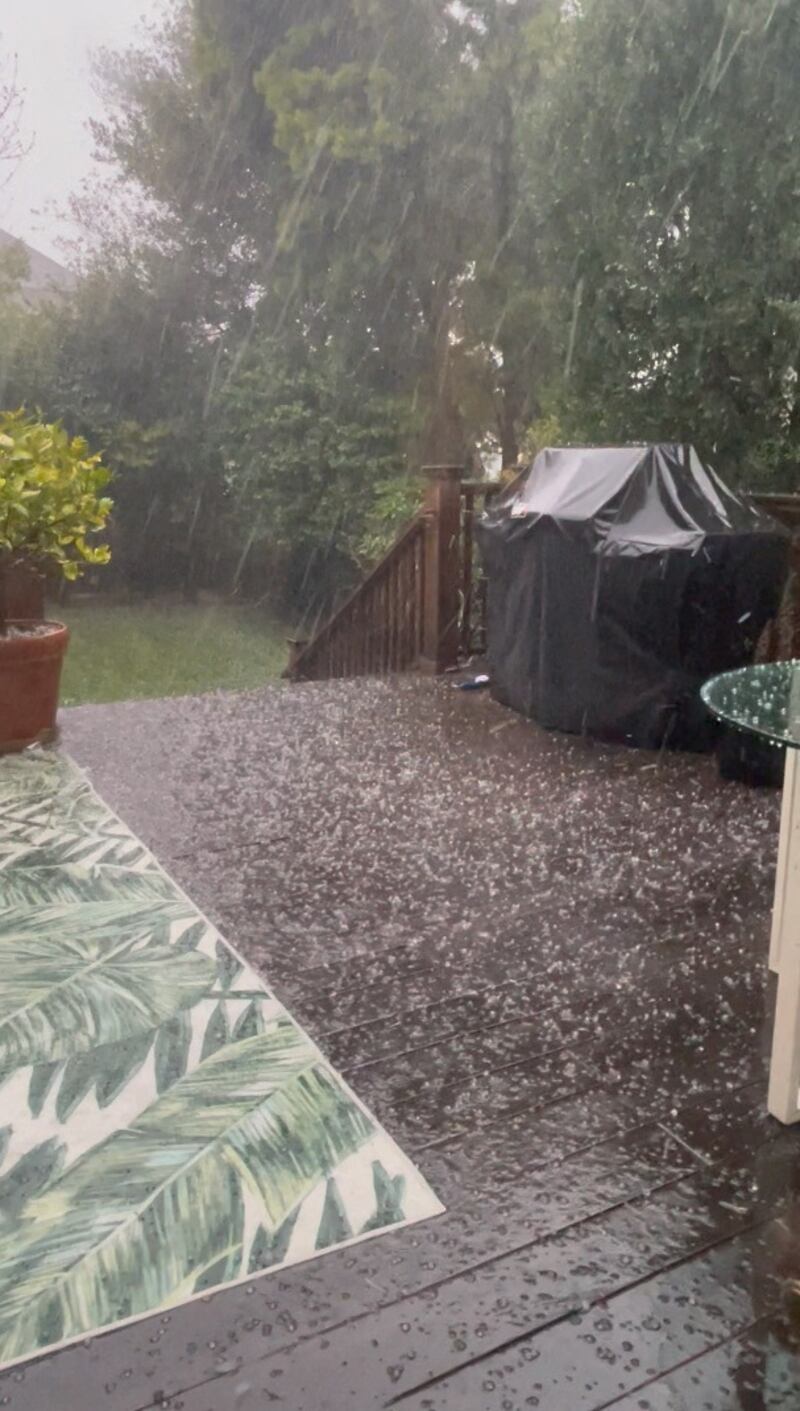 A hailstorm in San Francisco. Reuters 