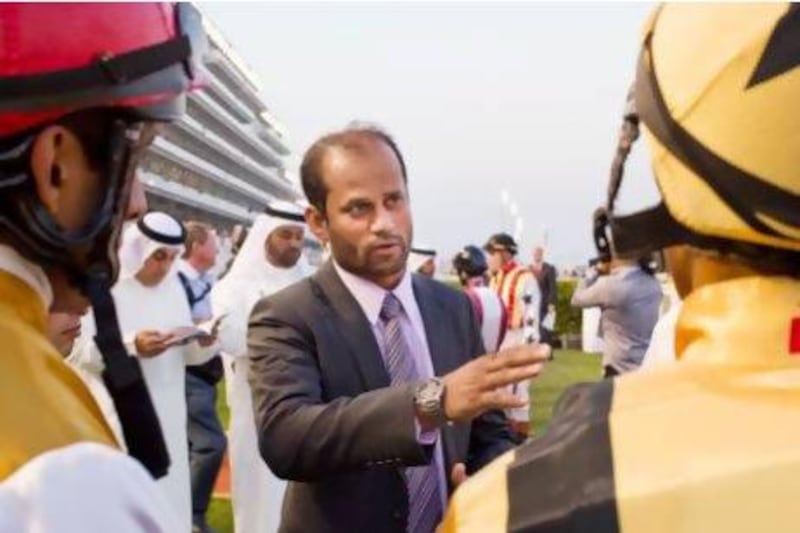 Jilani Siddiqui, the assistant trainer at Grandstand Stables, comes from a family of equine professionals, but the Pakistani former jockey has carved a niche for himself in the horse racing community. Razan Alzayani / The National