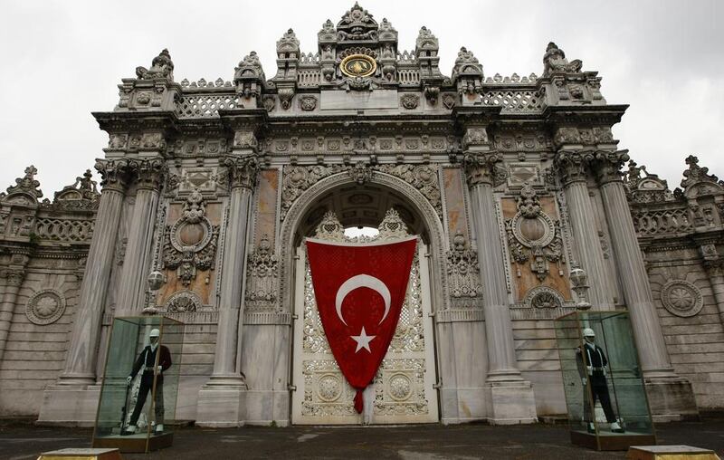 The Ottoman era Dolmabahce Palace was the scene of a standoff between president Erdogan and the central bank governor. Murad Sezer / Reuters