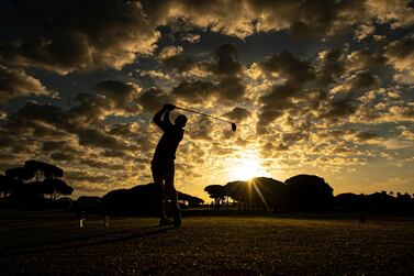 CADIZ, SPAIN - NOVEMBER 08: Tyler Koivisto of USA plays his first shot on the 2nd hole during day four of the Andalucia Challenge de Espana at Iberostar Real Club de Golf Novo Sancti Petri on November 8, 2020 in Cadiz, Spain. (Photo by Octavio Passos/Getty Images)