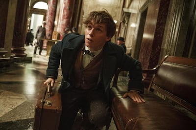 Eddie Redmayne in a scene from 'Fantastic Beasts and Where to Find Them'. The third instalment in the franchise will now be released in cinemas in 2022. AP
