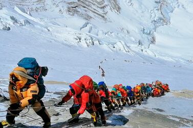 Mount Everest in Nepal faced its deadliest tourist season this May.  AP Photo    