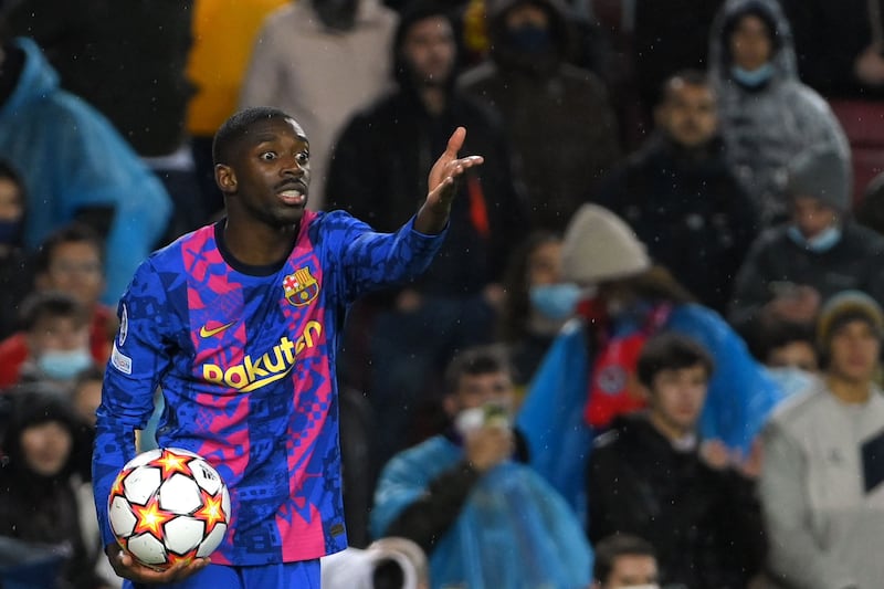 Ousmane Dembele has made 87 La Liga appearances in four-and-a-half seasons at Barcelona scoring 18 goals. AFP