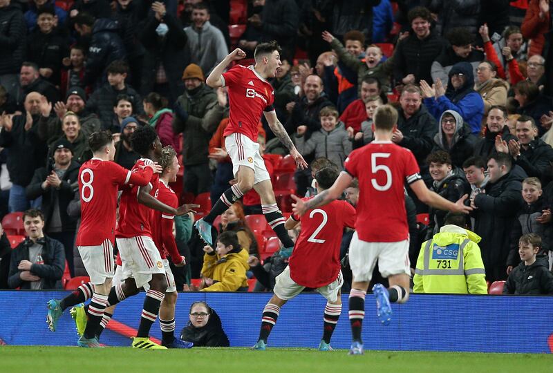 Manchester United defeated Wolves 3-0 in their FA Youth Cup semi-final. PA