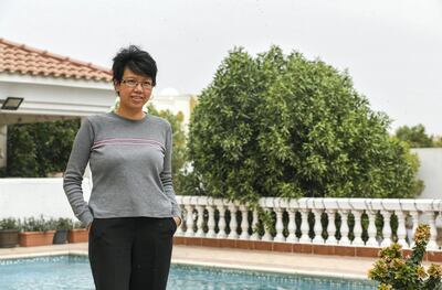 Abu Dhabi, United Arab Emirates - Jennifer Castro has managed to save money, and living stress free life at Khalifa City. Khushnum Bhandari for The National