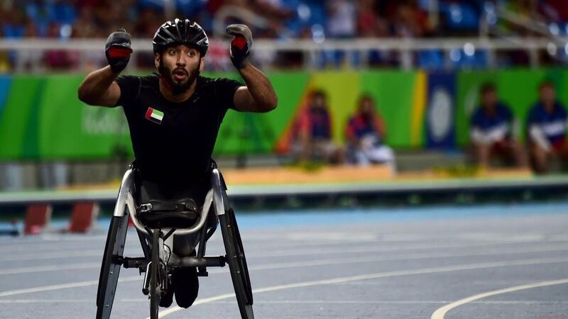 Mohammed Al Hammadi has added a world silver and bronze to the gold medals he won at the Rio de Janeiro Paralympic Games last summer. Tasso Marcelo / AFP
