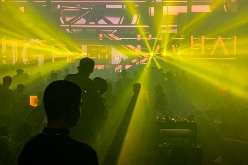 People visit a nightclub in Wuhan, the city in China's central Hubei province where novel coronavirus infections were first detected. AFP