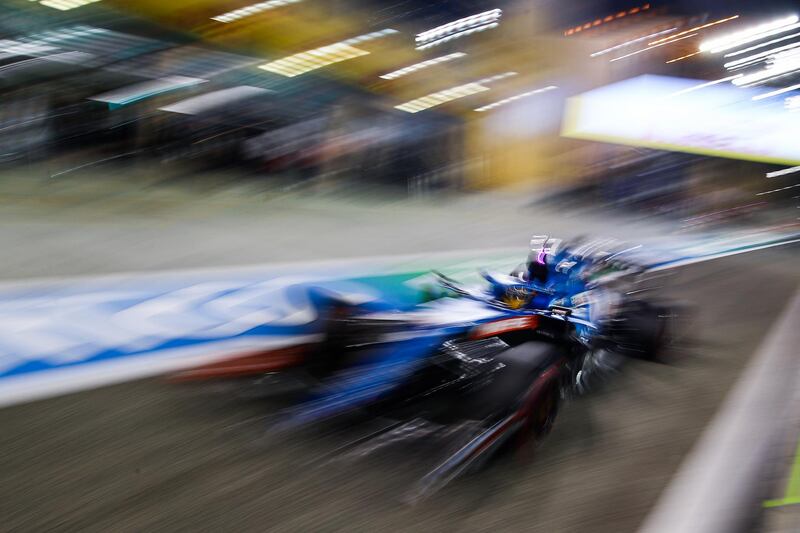 Alpine's Spanish driver Fernando Alonso during qualifying for the Bahrain Grand Prix on Saturday, March 27. Getty