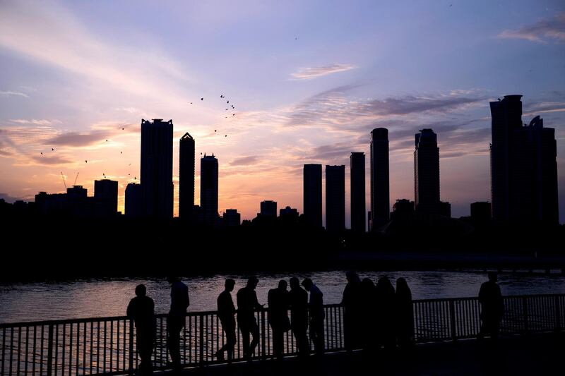 SHARJAH, UNITED ARAB EMIRATES - FEBRUARY, 16 2019.

Sunset and Sharjah's skyline on Khalid's lagoon.

(Photo by Reem Mohammed/The National)

Reporter: 
Section:  NA