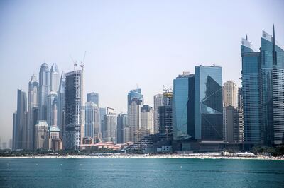 DUBAI, UNITED ARAB EMIRATES - FEBRUARY, 24 2019.
Dubai Marina's skyline

(Photo by Reem Mohammed/The National)

Reporter: 
Section:  NA