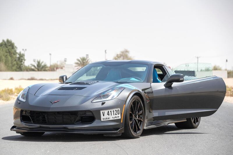 ABU DHABI, UNITED ARAB EMIRATES. 22 MAY 2018. Callaway Corvette road test for Motoring. (Photo: Antonie Robertson/The National) Journalist: Adam Workman. Section: Motoring.