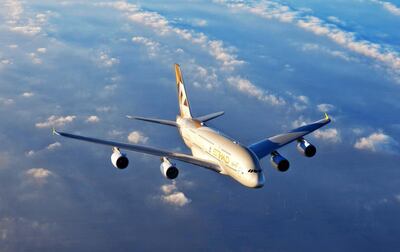 Etihad will fly the super jumbo A380 to Seoul. Courtesy Etihad Airways