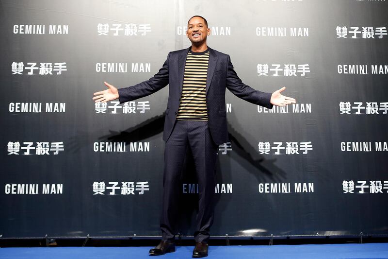 TAIPEI, TAIWAN - OCTOBER 21: Will Smith attends the Paramount Pictures "Gemini Man" Taipei Premiere at Miramar Da-Zhi Cinema on October 21, 2019 in Taipei, Taiwan. (Photo by Ashley Pon/Getty Images for Paramount Pictures)