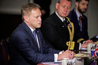 Britain's Defence Secretary Grant Shapps was on board HMS Vanguard during the testing anomaly. AFP 