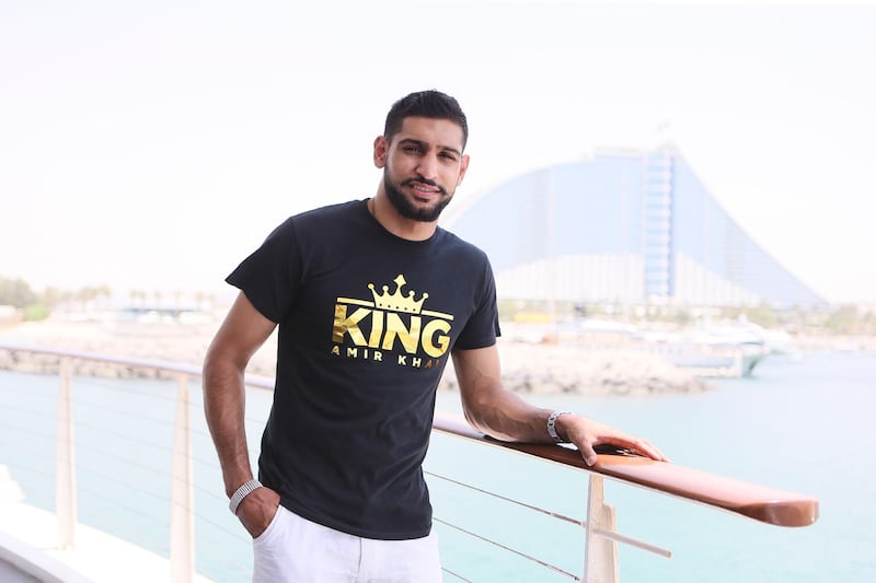Dubai , UNITED ARAB EMIRATES. July 28, 2015  - English professional boxer Amir Khan is photographed at 360 Lounge at the Jumeirah Beach Hotel in Dubai, July 28, 2015. (Photo by: Sarah Dea/The National, Story by: Omar Al Raisi, Sport)
 *** Local Caption ***  SDEA280715-amirkhan20.JPG