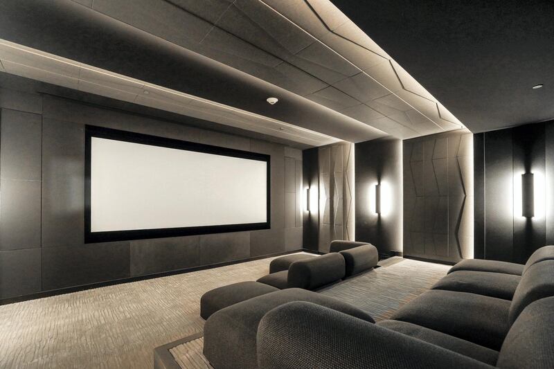 There's a theatre for private movie screenings.