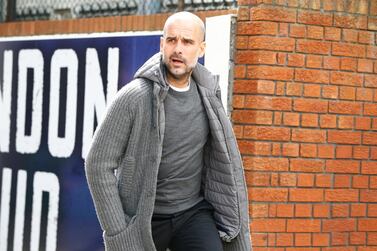 Manchester City manager Pep Guardiola saw his side beat Crystal Palace 3-1 at Selhurst Park on Sunday to briefly move back to the top of the Premier League. EPA