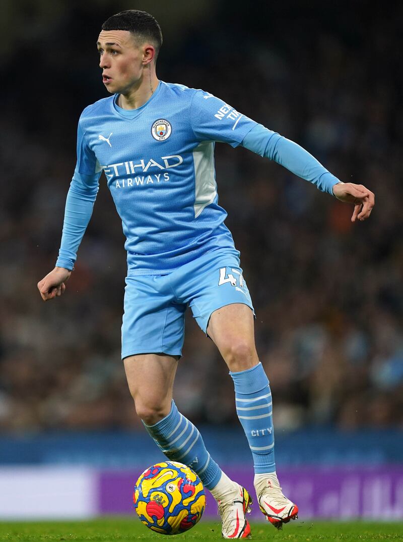 Manchester City midfielder Phil Foden, £81m. PA