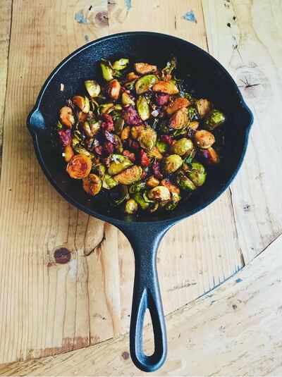Cooking time differs slightly based on whether you're using raw or cooked Brussels sprouts. Photo: Nicole Barua