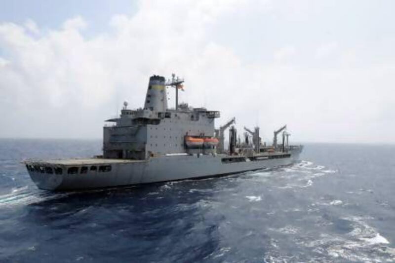 A report released a week ago said US servicemen on the naval refuelling vessel USNS Rappahannock used "appropriate force" and acted in self-defence. US Navy Handout / Reuters