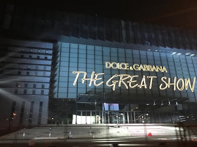 epa07182365 A general view of the venue for The Great Show of Dolce and Gabbana in Shanghai, China, 19 November 2018 (issued 22 November 2018). The Italian luxury fashion house canceled The Great Show in Shanghai hours before the scheduled time after celebrities boycotted invites made by its designer and co-founder Stefano Gabbana, following the brand's Instagram comments that were deemed racist towards China.  EPA/STR CHINA OUT