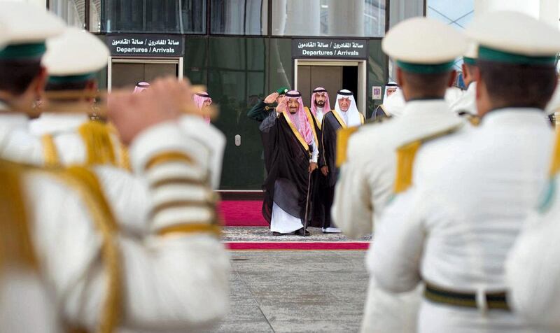 Custodian of the Two Holy Mosques King Salman bin Abdulaziz Al Saud inaugurates Haramain High Speed Rail. Courtsey: Saudi Press Agency