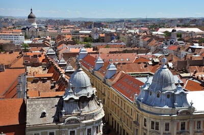 The rooftops of Cluj-Napoca, the largest city in Transylvania and where the Untold festival is held annually. Photo: Dan Tautan / Visit Cluj