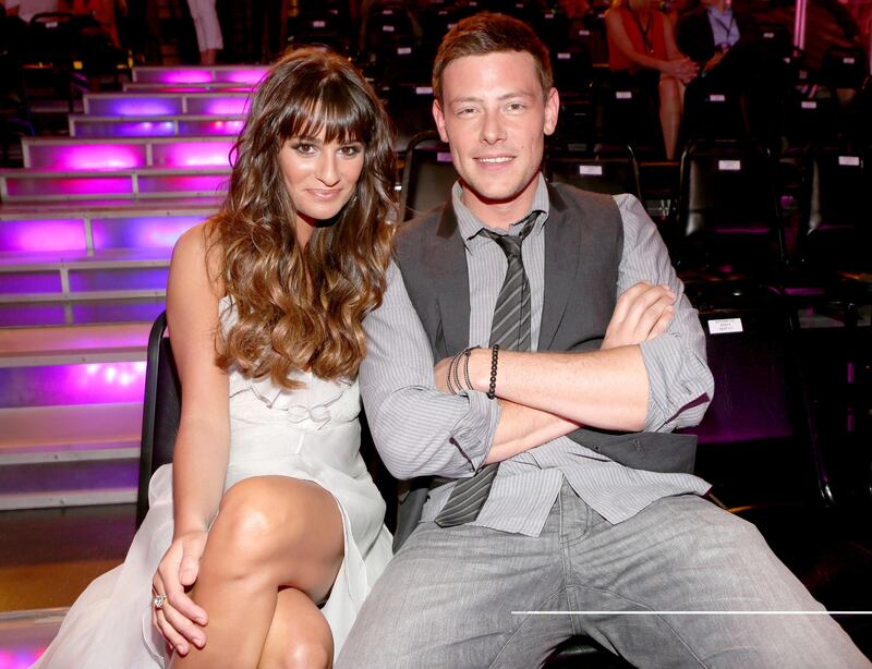 SANTA MONICA, CA - AUGUST 19: (L-R) Actors Lea Michele and Cory Monteith attend the 2012 Do Something Awards at Barker Hangar on August 19, 2012 in Santa Monica, California.   Christopher Polk/Getty Images for VH1/AFP