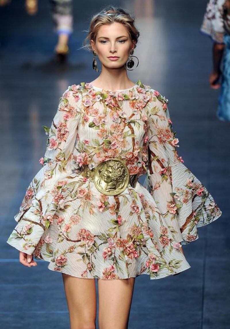 Dolce and Gabbana at the Milan Fashion Week. Courtesy of EPA / Daniel Dal Zennaro