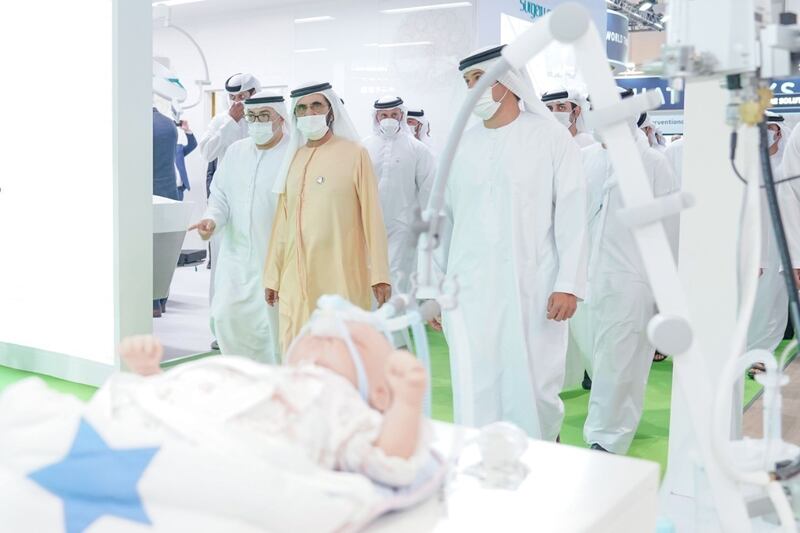 Sheikh Mohammed bin Rashid, Vice President and Ruler of Dubai, toured Arab Health 2022 on Thursday. All pictures: Dubai Media Office