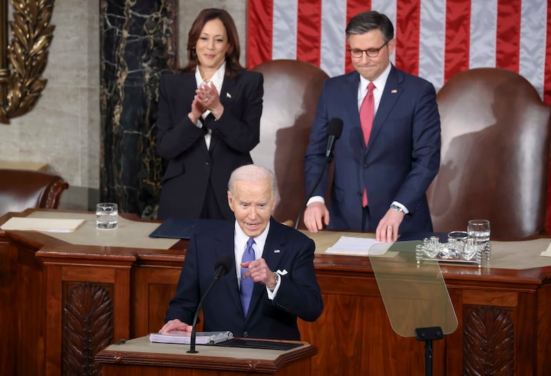 US President Joe Biden exhibited a fire and fighting spirit in his State of the Union address in Washington last week for which Democrats have been deeply yearning. EPA