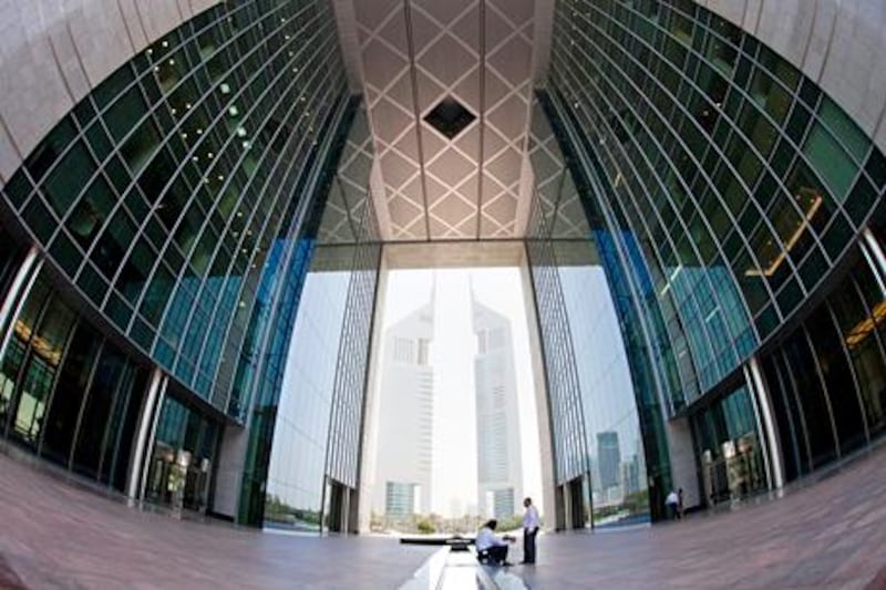 Dubai, United Arab Emirates, Jun 13, 2012 -  The Dubai International Financial Centre, DIFC. ( Jaime Puebla / The National Newspaper ) Do not use until after Ramadan 2012. Photos for a double-page spread in Business during the summer.