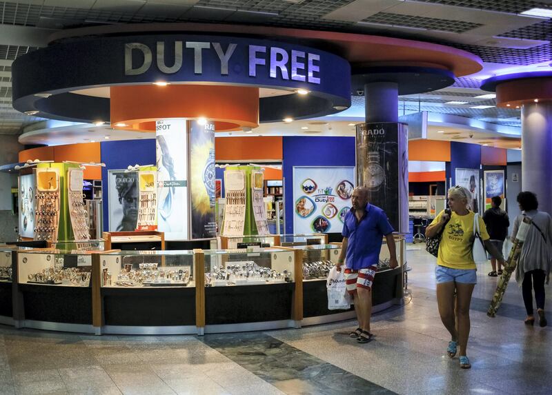 A Duty Free shop is seen at international airport in Hurghada, Egypt, August 21, 2016.   REUTERS/Gleb Garanich - D1BETXRMRZAA