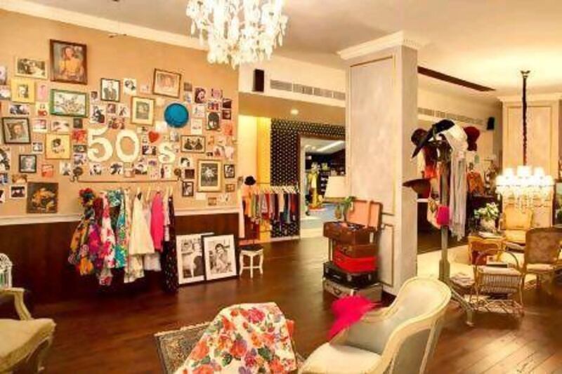 Bambah Boutique in Jumeirah specialises in vintage fashion. Courtesy 
Bambah Boutique