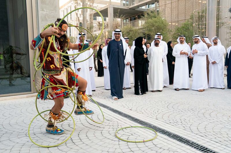 DUBAI, 21st February, 2019 (WAM) -- H.H. Sheikh Abdullah bin Zayed Al Nahyan, UAE Minister of Foreign Affairs and International Cooperation, visited Expo 2020 Dubai. MOFAAIC