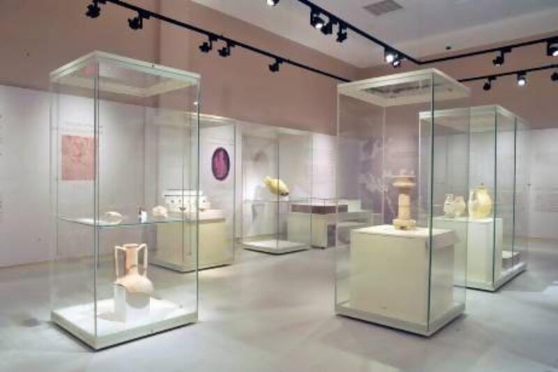 A view of the displays as part of the exhibit "Our Monuments Narrate Our History" at the Sharjah Archaeology Museum. Charles Crowell for The National