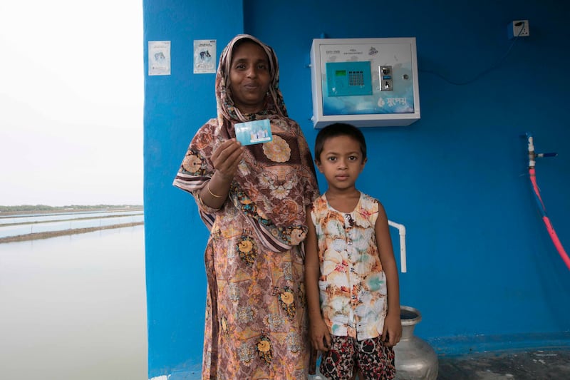 The card that helps families access safe drinking water