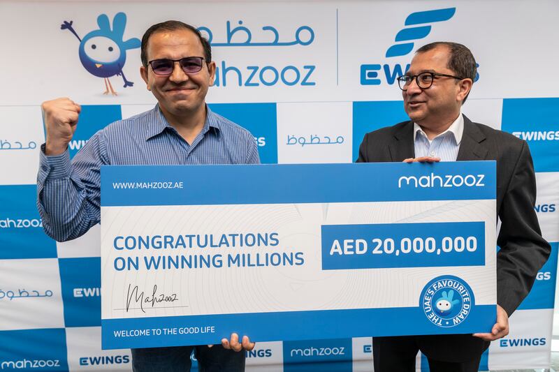 Dalip, a mechanical engineer from India who won the Dh20 million Mahzooz jackpot, is planning to retire. Antonie Robertson / The National