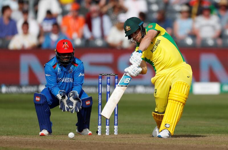 Cricket - ICC Cricket World Cup - Afghanistan v Australia - The County Ground, Bristol, Britain - June 1, 2019   Australia's Aaron Finch in action      Action Images via Reuters/Paul Childs